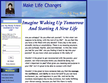 Tablet Screenshot of makelifechanges.com